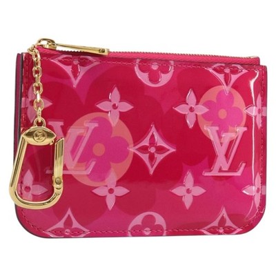 LOUIS VUITTON Monogram Vernis Pochette Cles Purse Pink M90586 LV Auth mr2572V