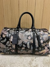 Brand New - Ted Baker Printed Leather Holdall - Black - One Size Limited Edition