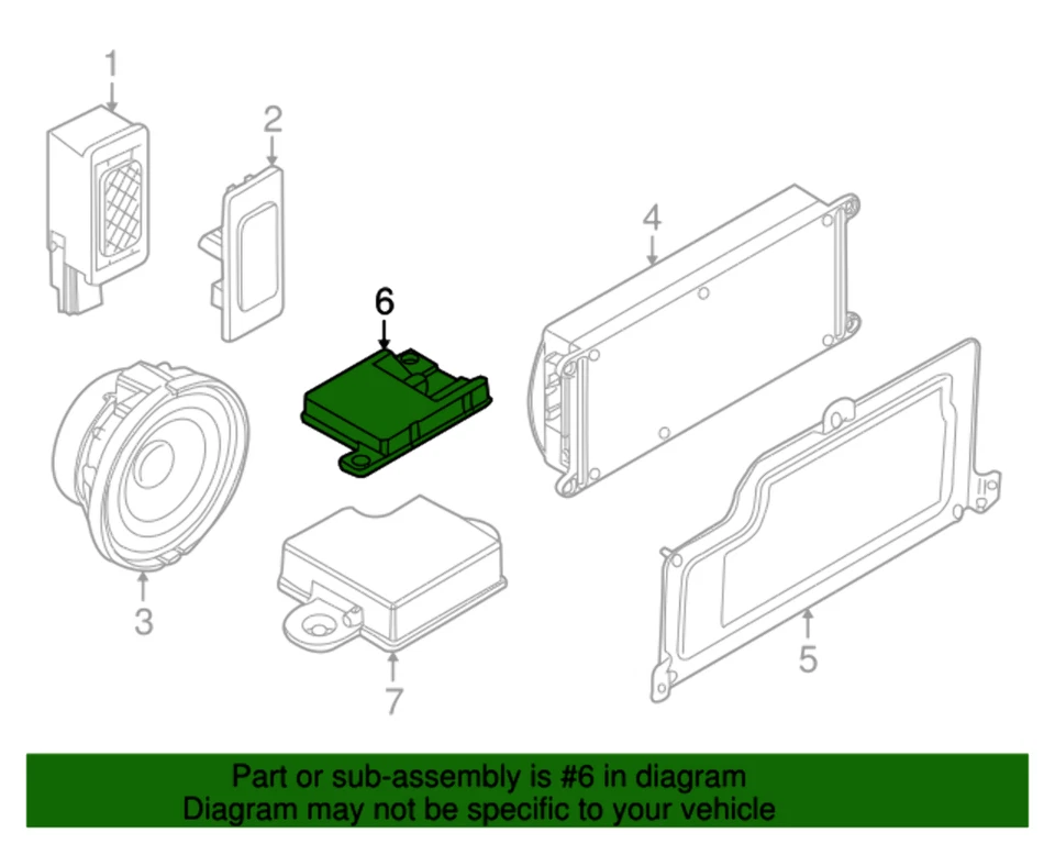 Nueva Antena Bluetooth Original BMW (2008-2014) OE 84506928461 Foto 2 de 4