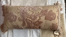 RARE AUSTIN HORN BLUSH PINK VELVET JACQUARD BED Designer ACCENT THROW PILLOW