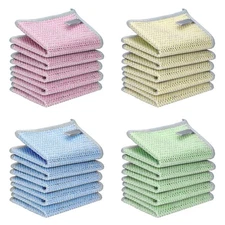 20PCS Upgrade Wire Dishwashing Rag, Non-Scratch, Wet and Dry, Double Layer, M...