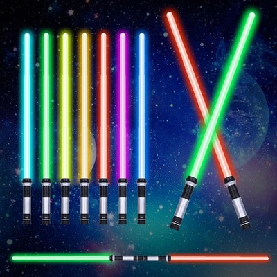 Light Up Saber with Sound, 2 Pack 7 Colors Retractable Lightsaber for , Boys ...