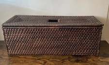 Basket for Toilet Paper Storage, Waterproof Wicker Baskets for Bathroom