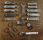 Vtg 16 Beer Bottle Can Openers Schlitz Coors Lone Star Pearl Pabst Blue Ribbon — photo 1