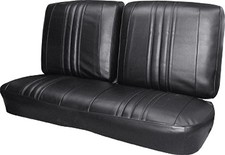 1968 Chevy Ii Nova Front Bench Seat Upholstery Standard Interior Black -