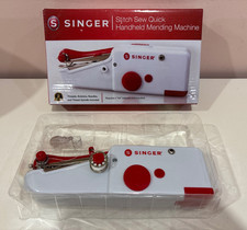 SINGER Stitch Sew Quick Handheld Cordless Mending White Machine Orig. Box Manual