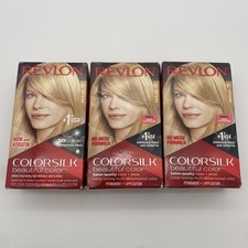 3 pack Revlon ColorSilk Beautiful Hair Color - 81 Light Blonde