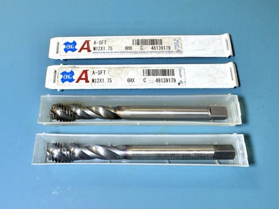 2x Maschinen-Gewindebohrer M12 Gewindebohrer HSS-E-PM