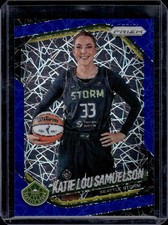 2025 Panini WNBA Prizm #82 Katie Lou Samuelson Blue Velocity