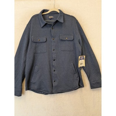 NEW Smith's Workwear Shirt Jacket Men's L Navy Heather Quilted
