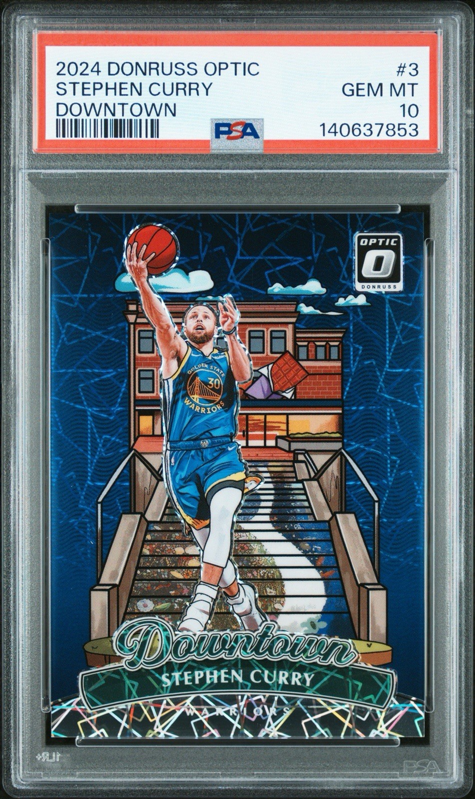 2024-25 Donruss Optic Basketball Stephen Curry #3 Downtown PSA 10 FOTL