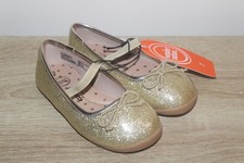 Wonder Nation Toddler Girl s sz 8 Shimmery Gold Ballerina Style Flats NWT