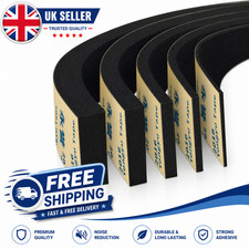 Door Waterproof Single Sided Adhesive Foam Sponge Rubber Seal Strip Tape UK