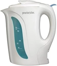Proctor Silex Electric Tea Kettle 1 Liter White