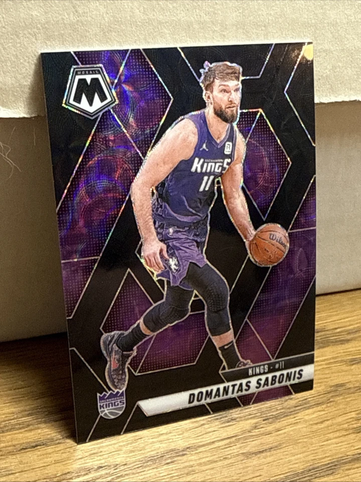 Domantas Sabonis 2024-25 International Black Mosaic 1/1 - Image 3 of 4