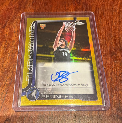 Topps Chrome Updates 2025-26 Gold Joan Beringer  05/50