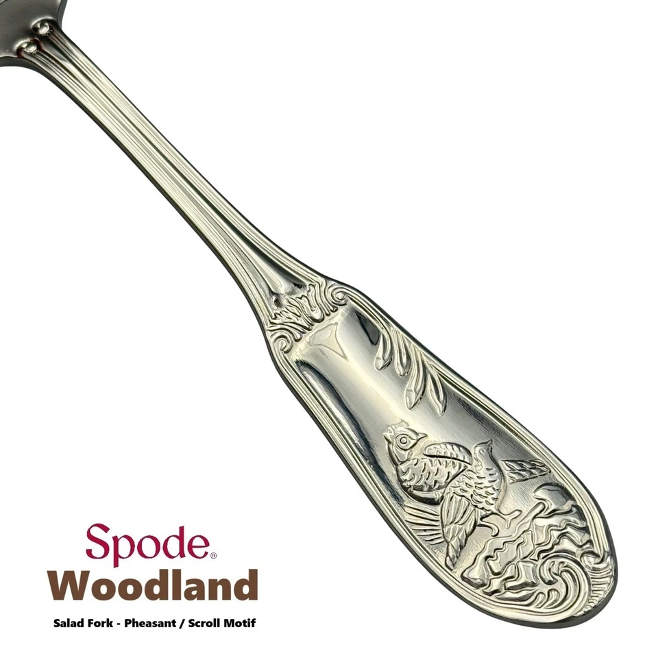 Garfo para salada Spode Woodland aço inoxidável 18/10 (conjunto de quatro) - Imagem 4 de 4