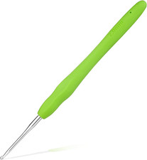 2 Mm Crochet Hook, Ergonomic Handle for Arthritic Hands, Extra Long Knitting Nee