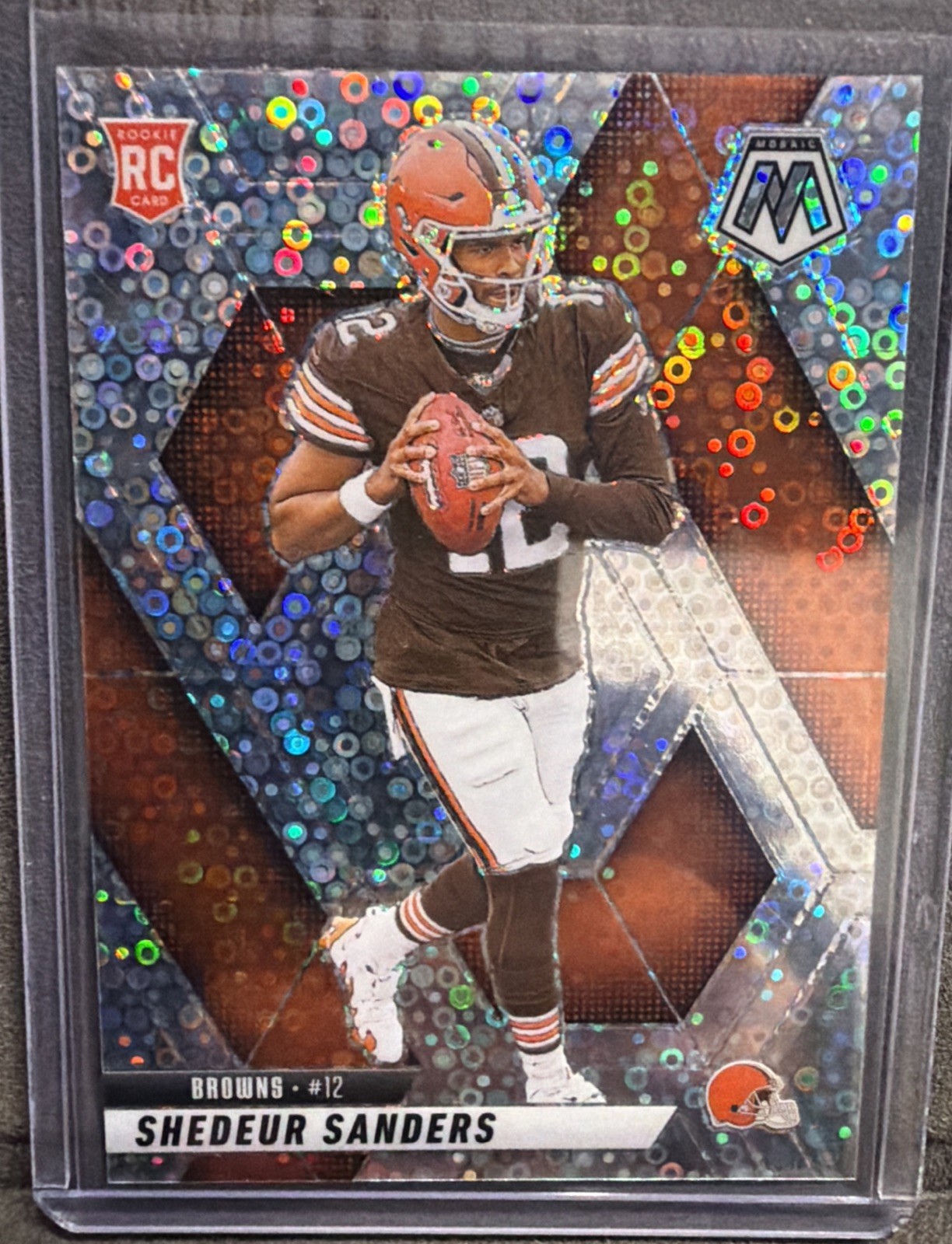 2025 Mosaic Football Shedeur Sanders No Huddle Prizm #302
