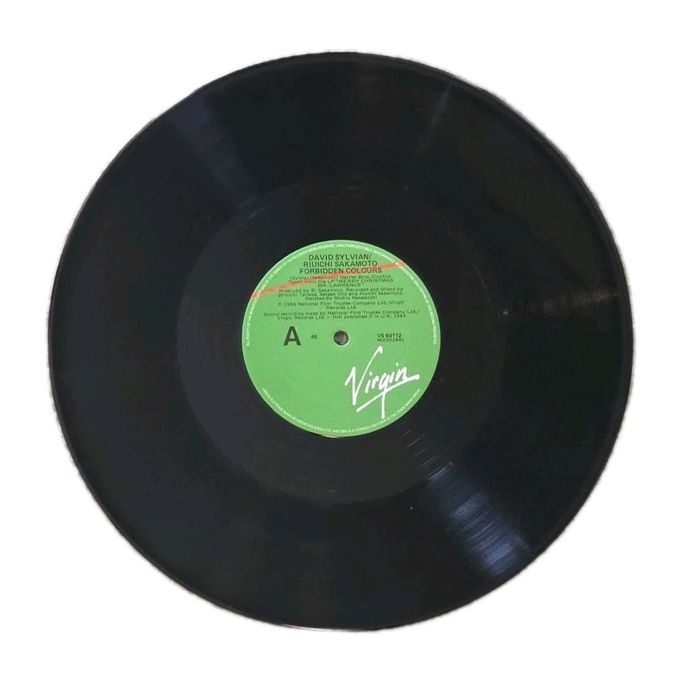 DAVID SYLVIAN & RIUICHI SAKAMOTO "Forbidden Colours" RARE AUSSIE 3Tk 12" SINGLE - Image 3 of 4