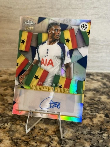 Mohammed Kudus 2025-26 Topps Chrome UCC #GA26-MK Global Attraction Auto /99