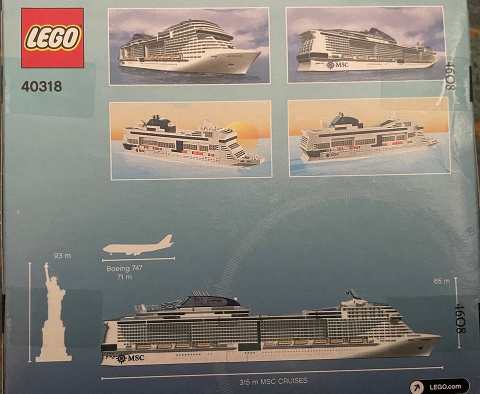RARE - LEGO 40318 MSC Cruises Cruise Ship - BRAND NEW SEALED ...