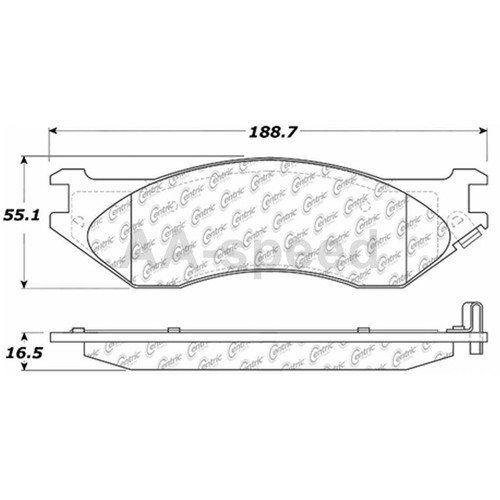 Brake Pads For 2004 Ford F-150 Heritage Front Rear Posi Quiet Brake Pad Set 2pcs - Picture 2 of 12