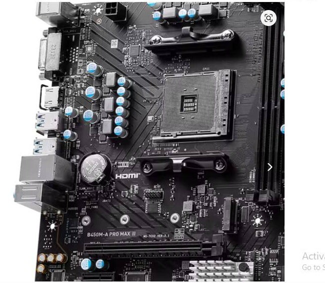 MSI AMD Mainboard B450M-A PRO MAX II New Motherboard M.2