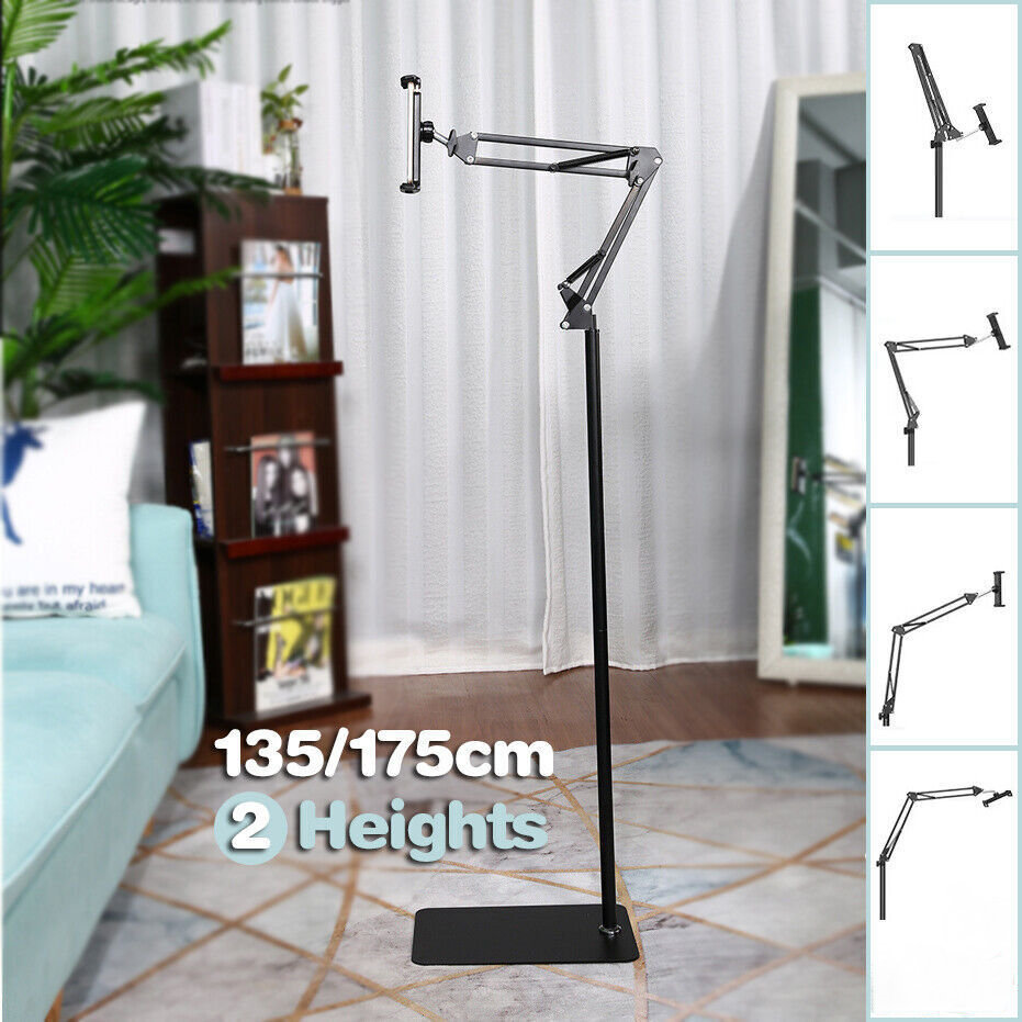 Hands Free Floor Stand Adjustable Bed Clip Holder For Tablet iPad iPhone  Switch