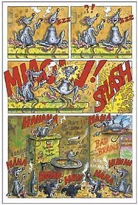 HUMOR POSTER~~Very Unusual Smoking Mice Miaow Pot Weed Cigarette Collage Cat~~
