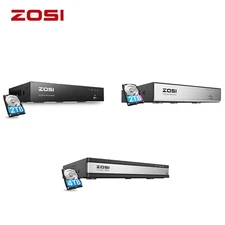ZOSI 4K 8CH/16CH PoE NVR Smart Playback Network Remote View IP 2TB/4TB Recording