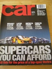CAR MAGAZINE DEC 2000 JAG X-TYPE AUDI A4 LEXUS VW PASSAT RENAULT CLIO LOTUS ELIS