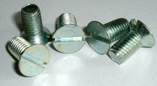 1/4 BSF x 1/2" Long Countersunk Slot Screw