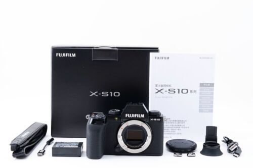 Fujifilm X-S10 Black Body 26.1MP Mirrorless Camera JAPAN [Top mint in Box] F1423 - Afbeelding 1 van 12