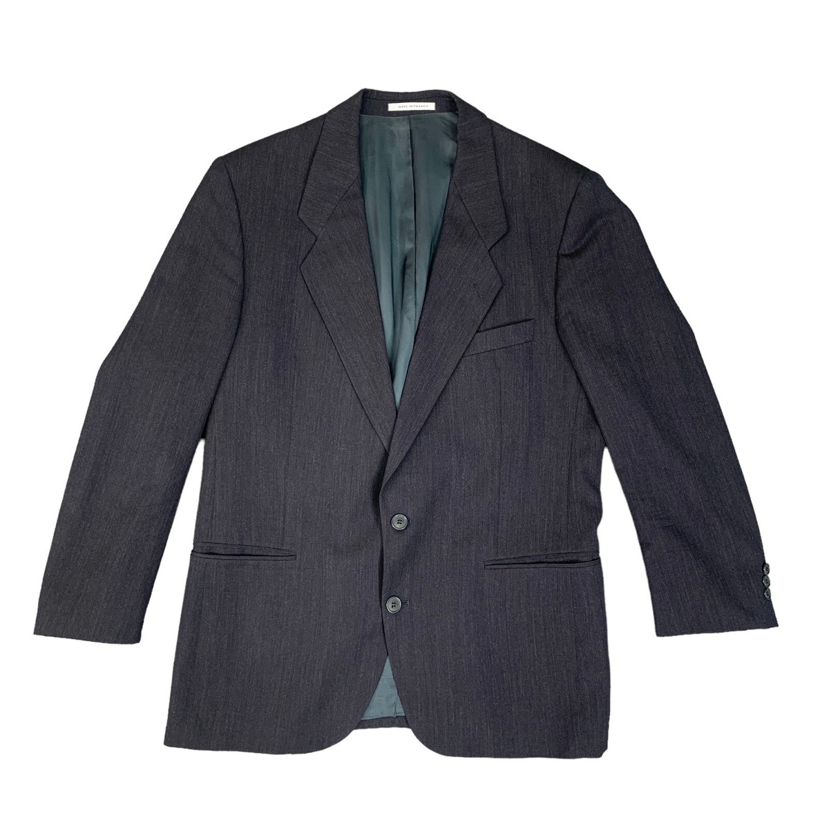 Vintage Yves Saint Laurent Blazer Men 42 Navy Blue Wool Sport