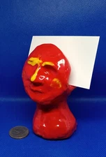 "Double James" - Original Clay sculpture. Hand made and glazed.