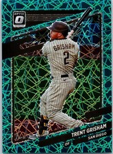 2021 Panini Donruss Optic #125 San Diego TRENT GRISHAM Teal Velocity Prizm /35