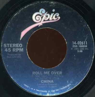 China You Cant Treat Love That Way / Roll Me Over Vinyl Single 7inch Epic