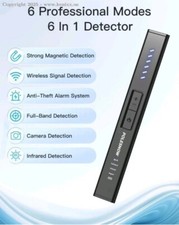 Hidden Camera Detectors, Bug Detector Anti Spy Camera Finder, 6 Level Adj.