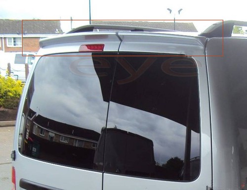 VW Caddy 2K Doble Puertas De 2003 Trasero Spoiler Techo Spoiler Alerón - Imagen 2 de 4
