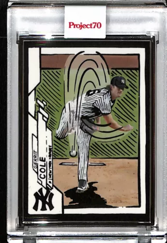 2021 TOPPS PROJECT 70 #394 GERRIT COLE BY JOSHUA VIDES P70 AP SILVER FRAME 25/51