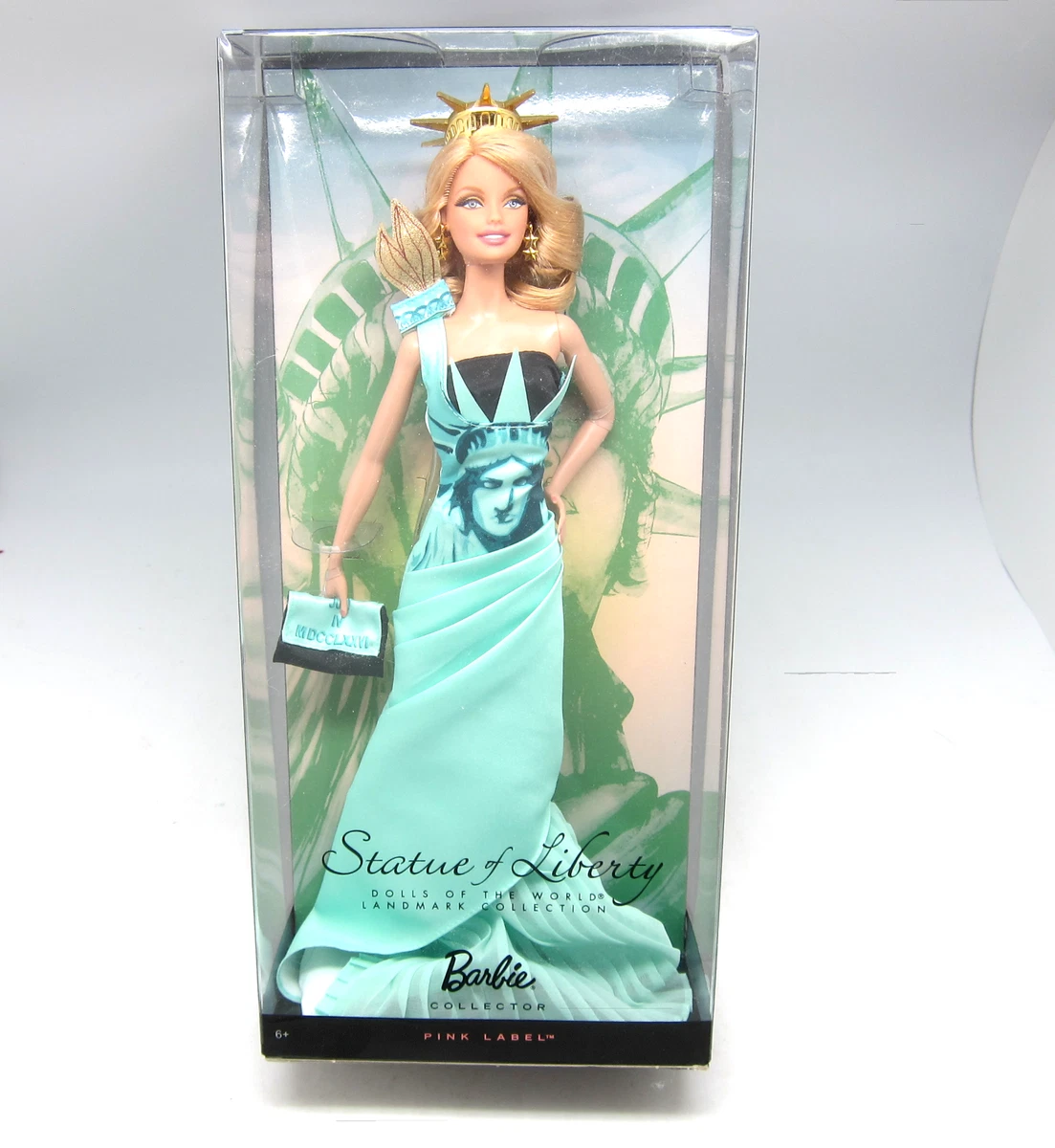Statue of Liberty Barbie Doll Landmark Dolls of the World Barbie Collector NIB
