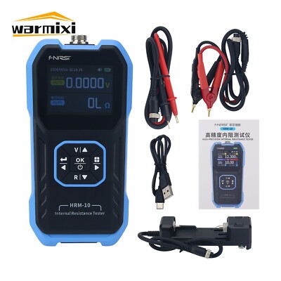 FNIRSI HRM-10 18650 Lithium Battery Internal Resistance Tester 0-200ohm