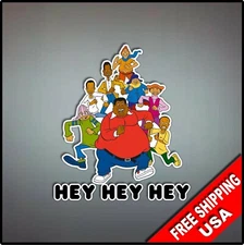 Fat Albert Hey Hey Hey Decal Vinyl Wall Sticker 4.5" 80s Cartoon 