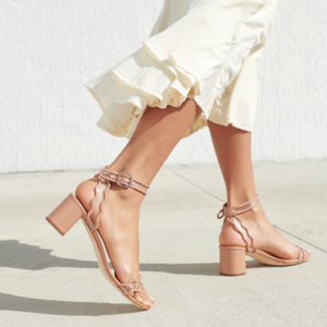 white block heels size 5