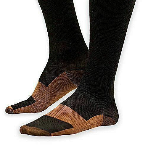 XXXL Socks 20-30mmHg Extra-Wide Calf Compression Stockings White Pair High US - Bild 18 von 18