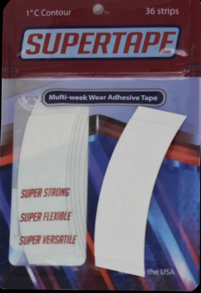36 Strips C Contour Toupet Klebestreifen SUPERTAPE Perücke Klebeband Tape USA