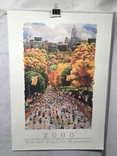 Andrew Yelenak 2000 NYC New York City Marathon Lithograph Print 18 x 25"