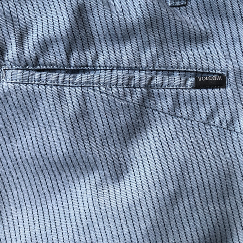 VOLCOM Men's Shorts Sz 36 FRICKIN Stripe Blue Chino Genuine Volcom - Picture 4 of 7