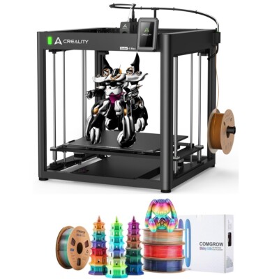 Creality Ender-5 Max 3D Printer 700mm/s & 4 Rolls Random Color Silk PLA Filament